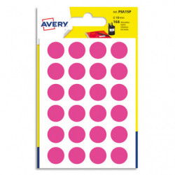 AVERY Sachet de 168 pastilles d15 mm. Ecriture manuelle. Coloris Rose