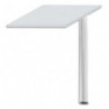 MT INTERNATIONAL Extension pour bureau compact Blanc MT5 - Dimensions : L80 x H73 x P60 cm