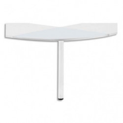 MT INTERNATIONAL Angle de liaison pour bureau droit Blanc - Dimensions : L80 x H2,5 x P80 cm