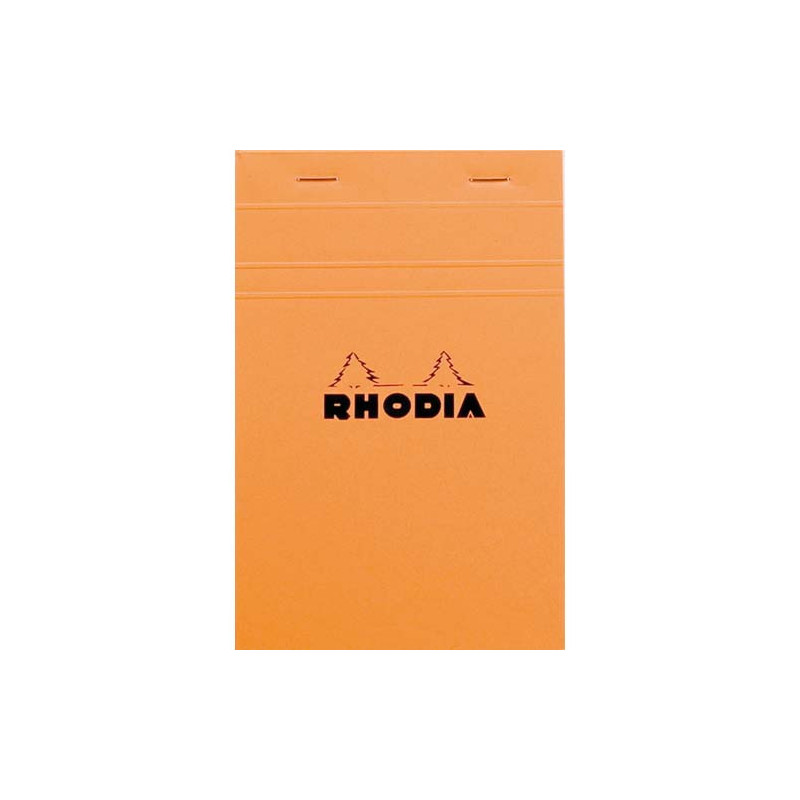 RHODIA Bloc de direction couverture Orange 80 feuilles (160 pages) format A5 réglure 5x5