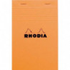 RHODIA Bloc de direction couverture Orange 80 feuilles (160 pages) format A5 réglure 5x5