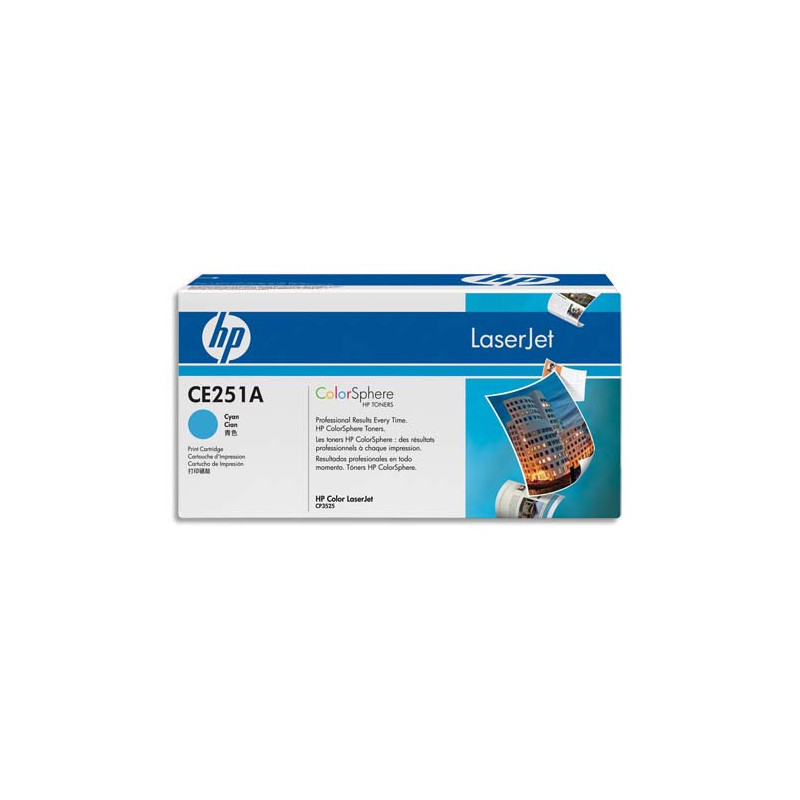 HP Cartouche Laser Cyan CE251A