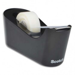 SCOTCH Dévidoir C18 Noir + 1 rouleau Magic invisible 19 mm x 33 m