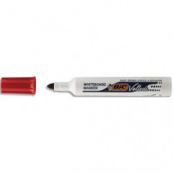 BIC Velleda 1711 Feutres pour Tableau Blanc Effaçables à Sec à Pointe Conique Moyenne - Rouge