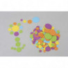 O COLOR Sachet de 200 ronds caoutchouc D1,5/ 2,5 / 3,5/ 5,5 cm Couleurs Vert, Jaune, Bleu, Violet, Orange