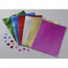 O COLOR Ramette 100 feuilles métallisées 1 face, format A4, couleurs or, Rouge, Rose, argent, Vert, Bleu