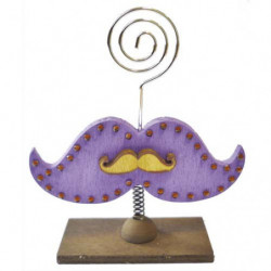 GRAINE CREATIVE Porte-photo en bois moustache format 100 x 40 x 120 mm, à décorer