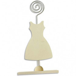 GRAINE CREATIVE Porte-photo en bois robe format 100 x 40 x 150 mm, à décorer