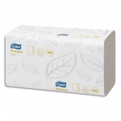 TORK Colis de 21 Paquets de 110 Essuie-mains Xpress interfoliés Doux Premium 2 plis plié en M 21,2x34 cm