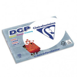 CLAIREFONTAINE Ramette de 125 feuilles papier Blanc DCP copieur, Laser, Jet d'encre couleur 250gr A3 1858