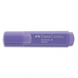 FABER CASTELL Surligneur Textliner 1546, pointe feutre biseautée, coloris pastel lilas