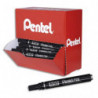 PENTEL Pack eco de 36 marqueurs permanents corps métal N50 pointe ogive encre Noire (30+6 gratuits)
