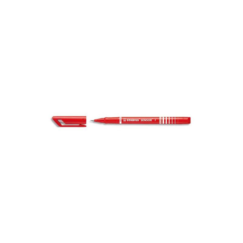 STABILO SENSOR F stylo-feutre pointe fine sur amortisseur (0,3 mm) - Rouge