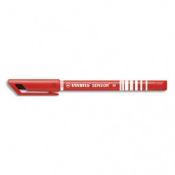STABILO SENSOR M stylo-feutre pointe moyenne sur amortisseur (0,7 mm) - Rouge