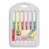 STABILO swing cool Pastel - Pochette de 6 surligneurs pastel - Menthe/Jaune/Pêche/Rose/Lilas/Turquoise