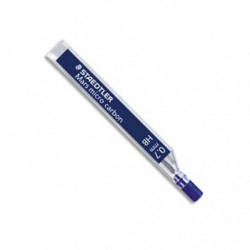 STAEDTLER Etui de 12 mines 0,7 mm polycarbone haute qualité HB MARSMICRO