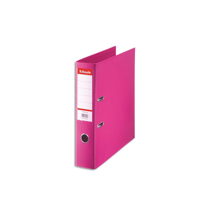 ESSELTE Classeur à levier Standard, A4, 7,5 cm, PP, fuchsia