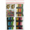 GRAINE CREATIVE Kit 8 bracelets brésililens : 36 échevettes, 100 perles, 20 grelots, notice