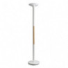 UNILUX Lampadaire Pryska LED Blanc/Hêtre. 100lm/W 40 W 4000 lm interrupteur variateur 3 intensités A+