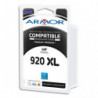 ARMOR Cartouche compatible Jet d'encre Cyan HP 920XL B20450R1
