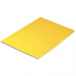 ESSELTE Boîte de 100 pochettes-coin Copy Safe Jaune en polypropylène 11/100e
