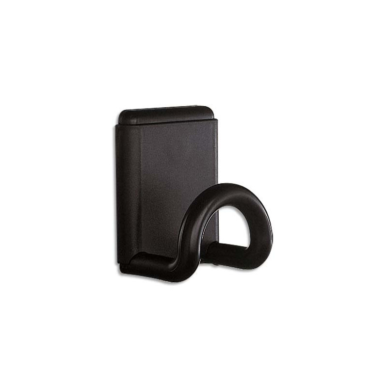 UNILUX Patère murale magnétique abs Noire charge maximale 12 Kg - Dimensions 8 x 10 cm