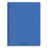 CONQUERANT C9 Cahier piqûre 17x22cm 32 pages 90g grands carreaux Seyès. Couverture polypropylène Bleu