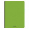 CONQUERANT C9 Cahier piqûre 17x22cm 32 pages 90g grands carreaux Seyès. Couverture polypropylène Vert