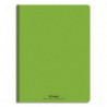 CONQUERANT C9 Cahier piqûre 17x22cm 60 pages 90g grands carreaux Seyès. Couverture polypropylène Vert
