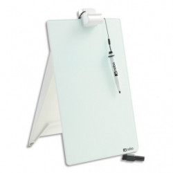 NOBO Chevalet de bureau en verre, 216 x 297 x 30 mm