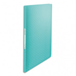 ESSELTE Protège-documents Colour'Breeze 60 pochettes, 120 vues, en polypropylène 5/10ème. Coloris Bleu
