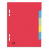 ELBA Intercalaires 17x22 cm / cartons 6 touches