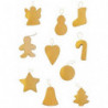 GRAINE CREATIVE Lot de 10 formes en carton thème Noël assorties