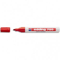 EDDING Marqueur peinture E750 laque Rouge, pointe moyenne ogive, 840002