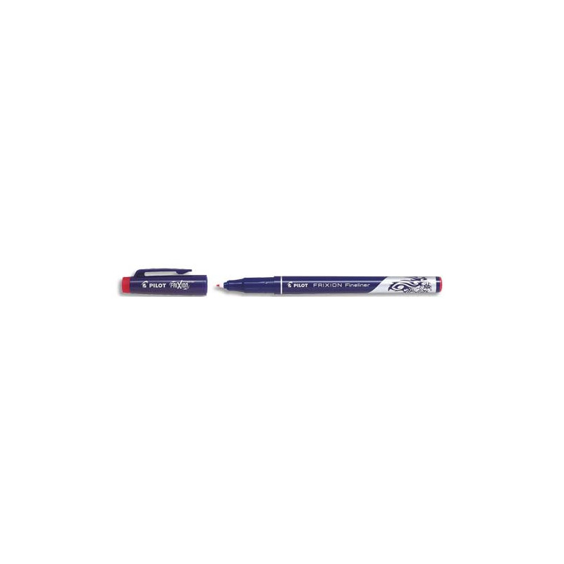 PILOT Feutre d'écriture FriXion Fineliner effaçable, pointe fine 1,3 mm Rouge