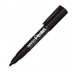 PENTEL Marqueur permanent pointe ogive corps plastique encre Noire formule écologique NN50