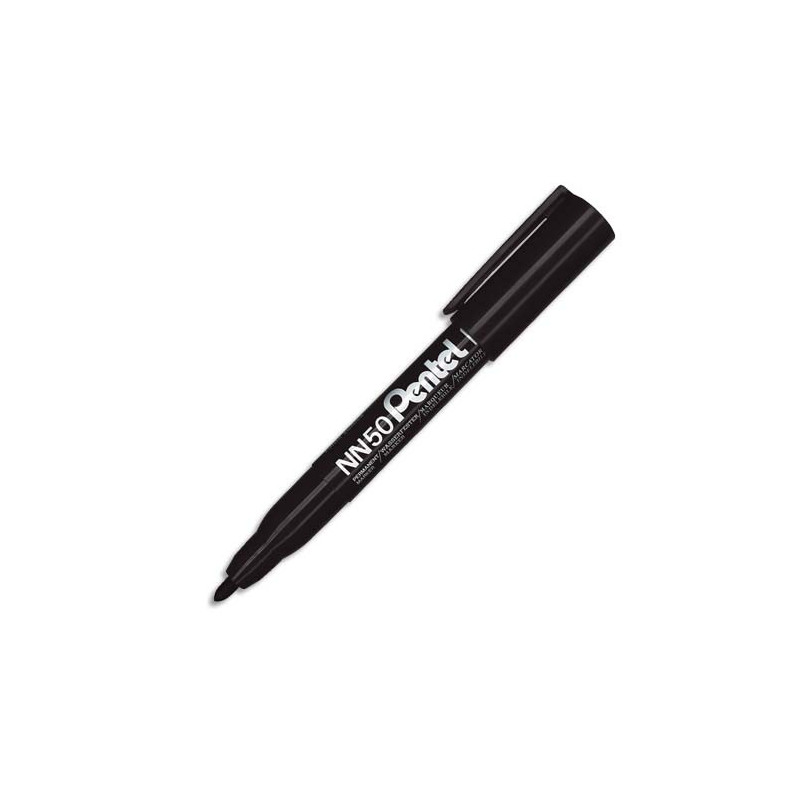 PENTEL Marqueur permanent pointe ogive corps plastique encre Noire formule écologique NN50