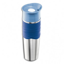MAPED Mug bouteille isotherme 320 ml Picnik Nomade Adulte en acier, PP et silicone Bleu Orage, étanche
