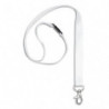AVERY Boîte de 10 tours de cou avec mousqueton et clip de sécurité. Longueur 44 x largeur 1,5 cm. Blanc