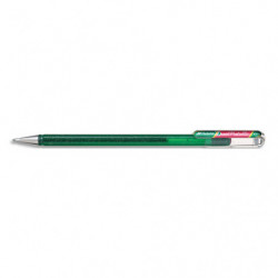 PENTEL Roller DualMetallic encre gel. Pointe large 1 mm. Coloris Vert + Rouge métallique