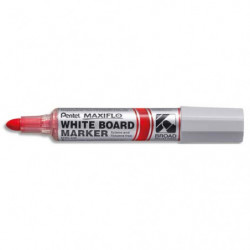 PENTEL Marqueur effaçable à sec MAXIFLO pointe ogive extra-large 4 mm. Encre Rouge