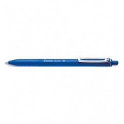 PENTEL Stylo bille iZee rétractable. Pointe 1 mm. Encre rechargeable Bleue