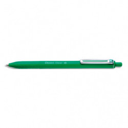 PENTEL Stylo bille iZee rétractable. Pointe 1 mm. Encre rechargeable Vert