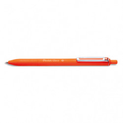 PENTEL Stylo bille iZee rétractable. Pointe 1 mm. Encre rechargeable Orange