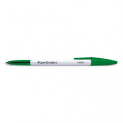 PAPERMATE Stylo bille 045 à capuchon pointe moyenne 0,7 mm. Encre Verte