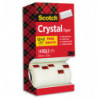 SCOTCH Tour de 14 rouleaux de ruban Crystal. Dimension 19 mm x 33 m.