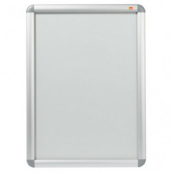 NOBO Vitrine porte-affiche clipsable, aluminium, anti-reflet en PVC, format A2