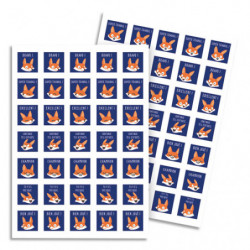 MAILDOR Sachet de 20 planches de Bon points Renards, soit 700 stickers - Format : 14,8 x 21 cm