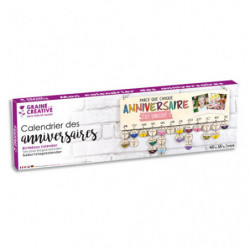 GRAINE CREATIVE Suspension Calendrier en bois à personnaliser pour se rappeler des anniversaires