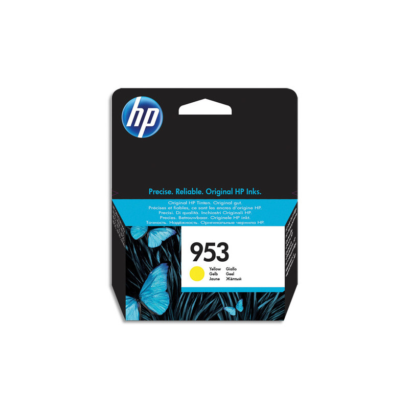 HP 953 Cartouche d'Encre Jaune Authentique (F6U14AE)